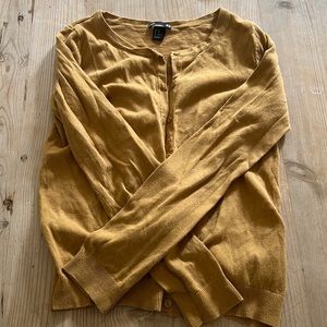 Mustard yellow cardigan